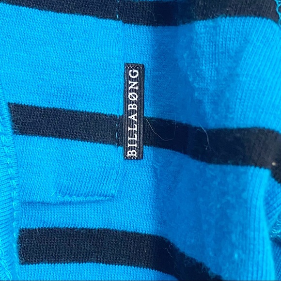 BILLABONG striped hoodie striped color blocked side and chest 100% cotton knit M - Picture 4 of 12
